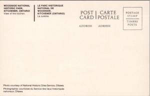 Kitchen Woodside National Historic Park Kitchener Ontario ON Unused Postcard E21
