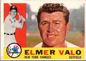 1960 Topps Baseball Card Elmer Valo New York Giants sk10528