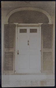 Door of a Home - Marked Wiscasset - RPPC (Azo)