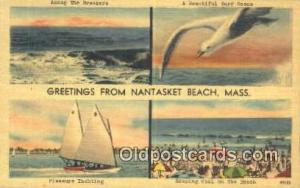 Nantasket Beach, Mass USA Large Letter Town Unused 