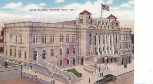Postcard Union Station Memphis TN