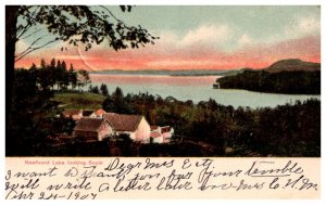 New Hampshire NewFound lake looking South