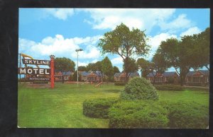 SPRINGFIELD MISSOURI ROUTE 66 SKYLINE MOTEL VINTAGE ADVERTISING POSTCARD MO.