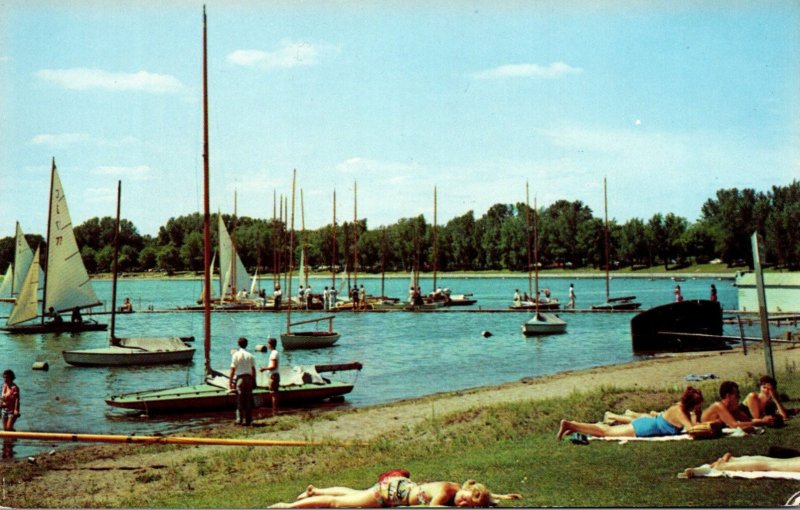 Minnesota Minneapolis Lake Calhoun Beach Scene