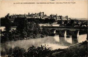 CPA Carcassonne Vue Generale de l'Ouest FRANCE (1012862)