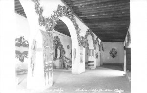 RPPC Salon, Casa de Hidalgo, Dolores Hidalgo, Mexico c1950s Vintage Postcard