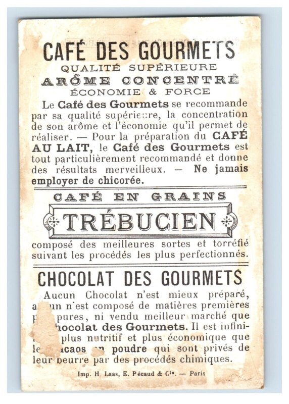 1880s French Gourmet Chocolates Trebucien Lovely Girls Coquetterie F155