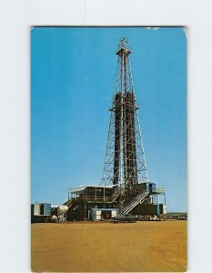 Postcard Oklahoma's Deepest Oil Well, Elk City, Oklahoma