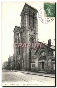 Postcard Old Bordeaux Church of Saint Ferdinand