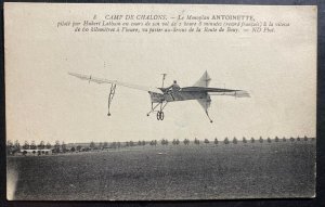 Mint RPPC Real Picture Postcard Early Aviation Camp Chalons Antoinette Monoplane