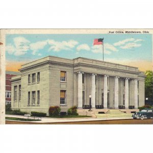 Post Office-Middletown,Ohio Postcard