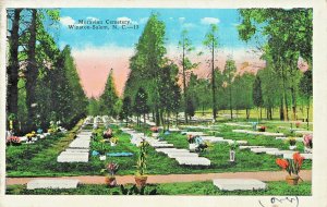 WINSTON SALEM NC NORTH CAROLINA~MORAVIAN CEMETERY~VINTAGE ANTIQUE POSTCARD