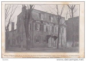 Residence At Bordentown, New Jersey, 1910-1920s