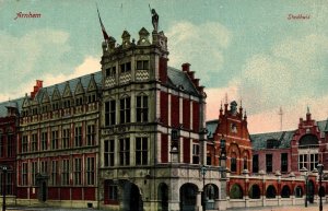 Netherlands Arnhem Stadhuis Vintage Postcard 09.90