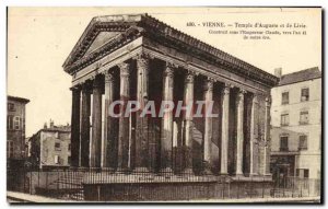 Old Postcard Vienna Temple of Augustus and Livia