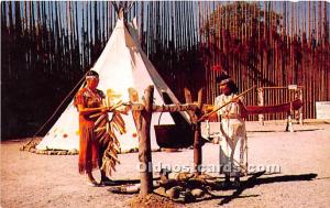 Indian Women Preparing a meal, Indian Village Niagara Falls, Canada Indian Un...