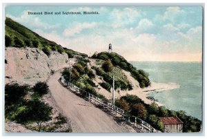 c1910 Diamond Head Lighthouse Road Exterior Honolulu Hawaii HI Vintage Postcard