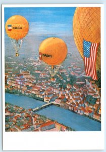 AERO REVUE Gordon Bennett Wettfliegen BASEL, SWITZERLAND 4x6 Repro Postcard