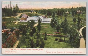 Tacoma Washington~Birds Eye View Of Point Defiance Park~PM 1907~Vintage Postcard