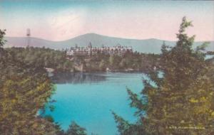 New York Lake Minnewaska The Cliff House Handcolored Albertype