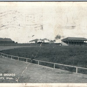 1908 Mason City, IA Fair Chas E Mann +Advertising China / Glass Shop Barber A169