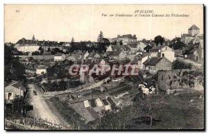 Old Postcard Avallon View On Foudereaux and the Convent of the Visitation