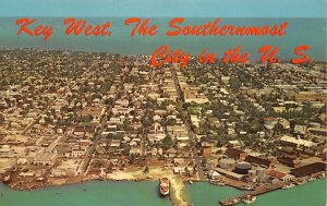 Southernmost City in the USA Aerial View Key West FL 