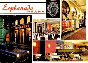 Prague~Praha, Czech Republic  ESPLANADE HOTEL Bar~Lobby 4X6 Advertising Postcard