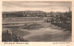 Peel from St. Patrick's Isle of Man UK Wyndham Series Vintage Postcard c1910