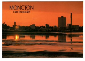 Large 5 X 7 inch, Petitcodiac River, Sunset, Moncton, New Brunswick