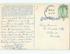 Linen BIG LARGE LETTERS Wilmington Delaware DE Q2841