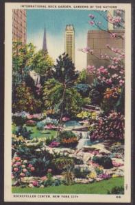 Rock Garden,Rockefeller Center,New York NY Postcard 