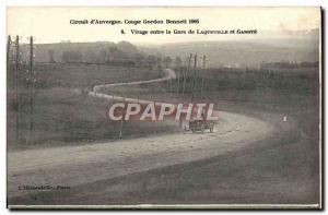 VINTAGE POSTCARD Automobile Circuit of Auvergne Coupe Gordon