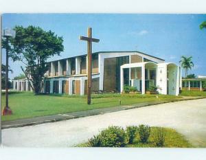 Unused 1980's CHURCH SCENE Fort Lauderdale Florida FL A6088