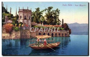 Italy italia Old Postcard Isola Bella Lago Maggiore