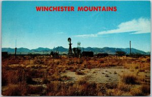 Arizona AZ, Winchester Mountains, Near Willcox, North Highway, Vintage Postcard