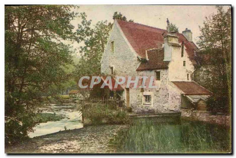 Postcard Old water mill mill Advertisement Laboratories Maurice Robin Rue de ...