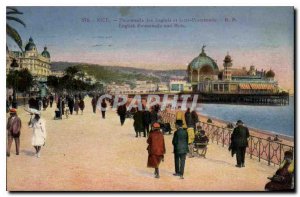 Postcard Old Nice promenade and boardwalk Jetee