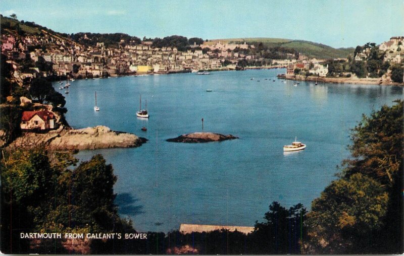 UK England Dartmouth from Gallant's Bower sailing vessel