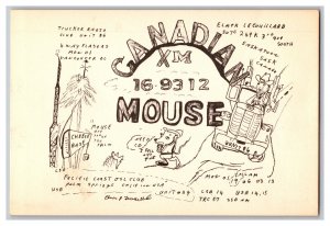 Postcard QSL CB Ham Radio Amateur Card From Saskatoon Canada XM16-9312