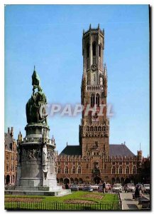 Postcard Modern Halletoren Brugge The Belfry