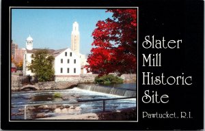 Slater Hill Historic Site Pawtucket Rhode Island Landmark Chrome Postcard 