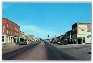 c1950's Hotel Cafe Main Street Looking East Ashton Idaho ID Vintage Postcard