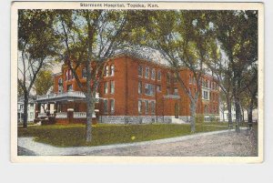 ANTIQUE POSTCARD KANSAS TOPEKA STORMONT HOSPITAL EXTERIOR VIEW NEVER POSTALLY US