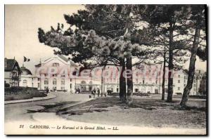 Old Postcard Cabourg Kursaal and the Grand Hotel