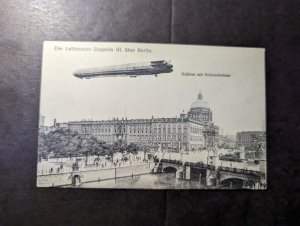 Mint Germany Aviation RPPC Postcard Luftkreuzer Zeppelin III over Berlin