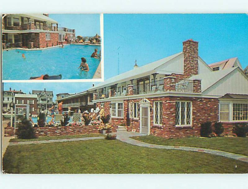 Unused Pre-1980 POOL & STOCKTON MOTEL Cape May New Jersey NJ u5055