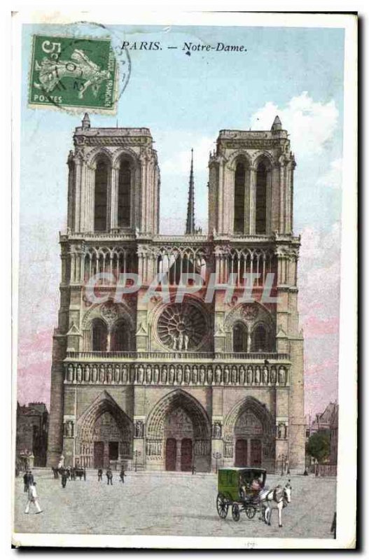 Postcard Old Paris Notre Dame