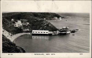 Porthdinllaen Morfa Nefyn Wales Harbor Real Photo RPPC Vintage Postcard