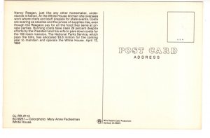 First Lady Nancy Reagan, White House Kitchen, Cakes, Chefs